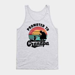 Promoted to grandpa - retro sunset Tank Top